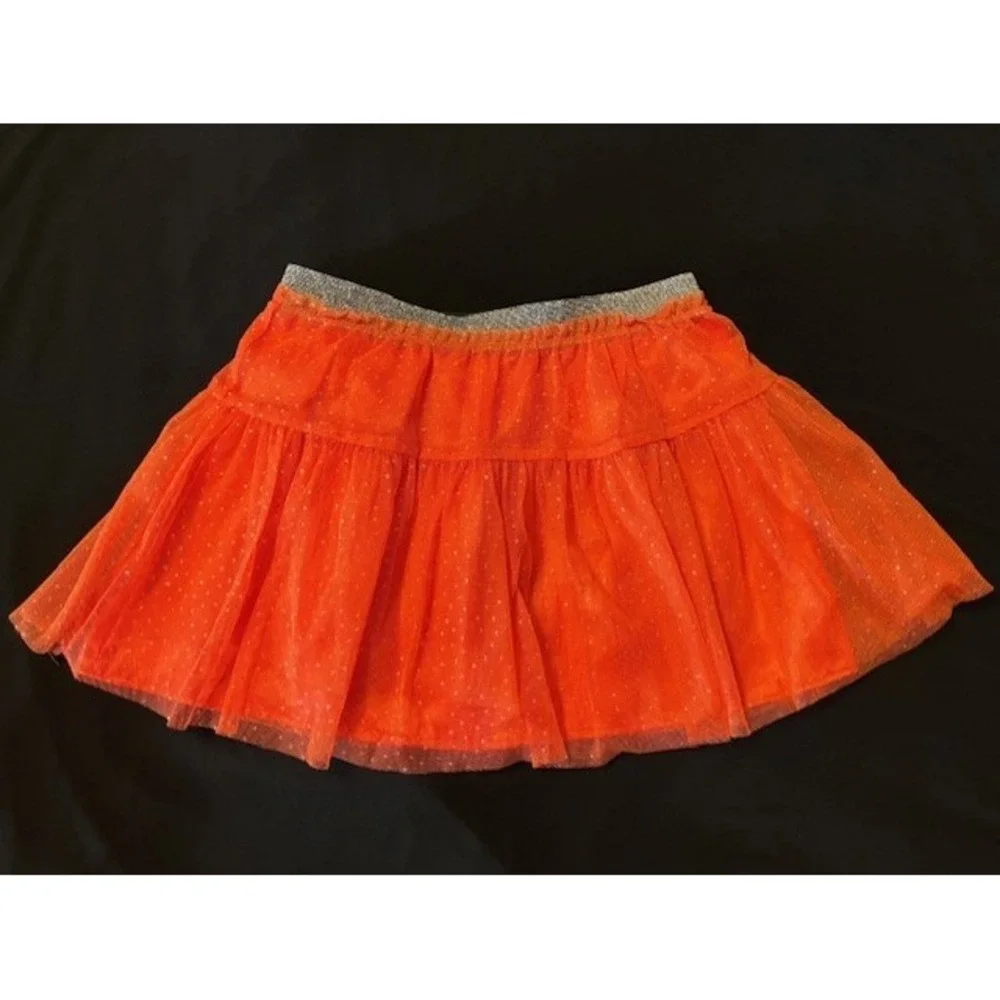 Unbranded Orange tulle skirt, girls size M 7-8, great for Halloween